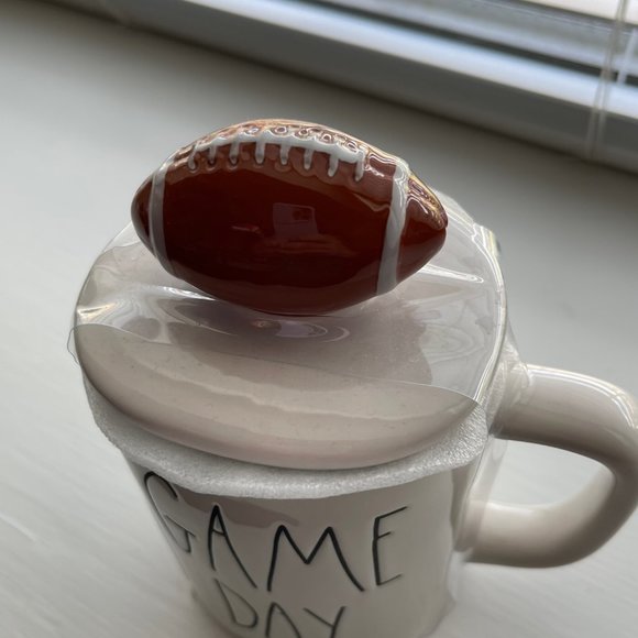 New Rae Dunn by Magenta GAME DAY Football Mug and Lid - Picture 4 of 11